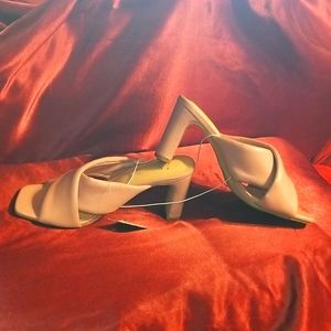Nwy 6.5 padded 2.7/8 inch sturdy heel front wrap slide sandal extra padd…